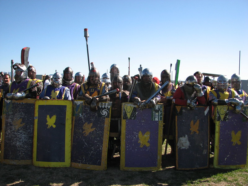 Calontir shield wall